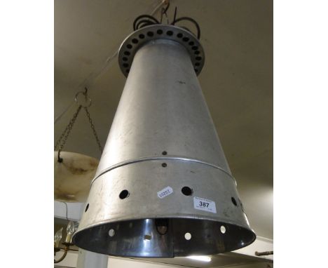 Unusual continental steel ceiling light "Globe" Varde.