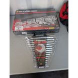 Unused Gear Wrench Socket Set and Gear Wrench Combination Wrench Set