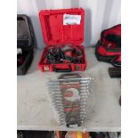 Milwaukee Rotary Hammer Drill and Combination Wrench Set