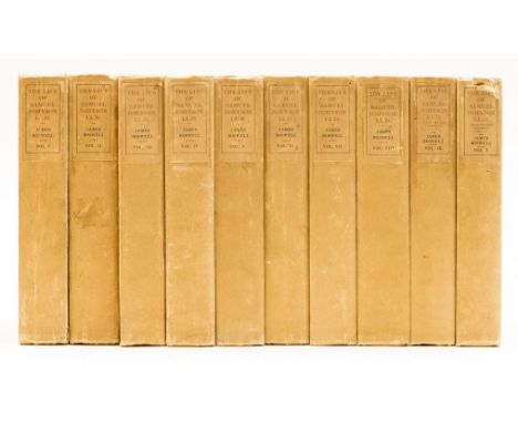 NO RESERVE Boswell (James) The Life of Samuel Johnson, 10 vol., the "Temple Bar" edition, one of 785 copies, engraved portrai