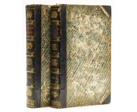Bunyan (John) The Works of ..., 2 vol., third edition, engraved portrait frontispiece, laid down, 8 engraved plates, emblemat