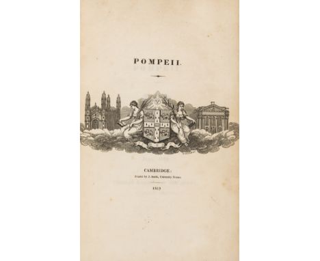 NO RESERVE First published work.- Macaulay (Thomas Babington) Pompeii, first edition of the author's first published work, in