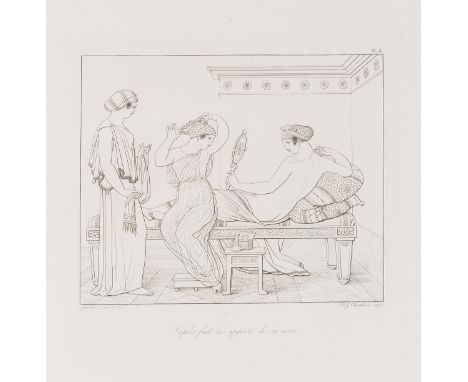 NO RESERVE Sappho, Bion &amp; Moschus. Recueil de Compositions dessinées par Girodet, edited by P.A.Coupin, 40 line engraving