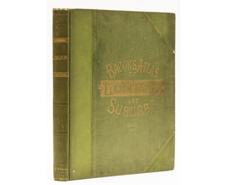 London.- Stanford (William, editor) Bacon's Large Scale Atlas of London and Suburbs (Revised Edition), 61 double-page lithogr