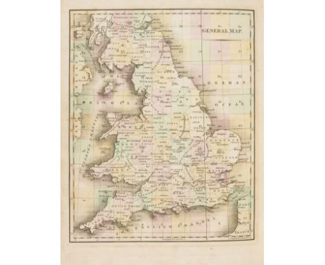 Britain.- Cary (John) Cary's New Map of England and Wales with part of Scotland, engraved title, hand-coloured general map an