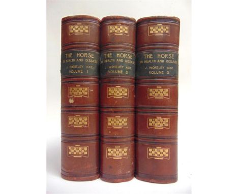 [SCIENCE]. VETERINARY MEDICINE  Axe, Prof. J. Wortley, editor. The Horse, its Treatment in Health and Disease, three volumes,