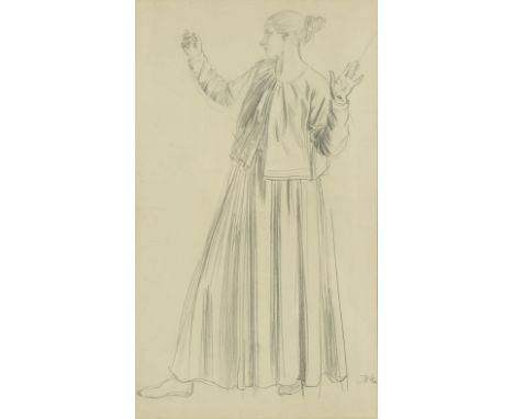 Augustus Edwin John O.M., R.A. (British, 1878-1961)Portrait of a Lady signed 'John' (lower right)pencil on paper41 x 24.5cm (