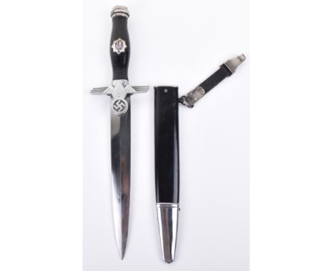 Third Reich Reichs Luftschutzbund (RLB) 1st Pattern Mans Dress Dagger by Paul Weyersberg &amp; Co Solingen, black ebony handl