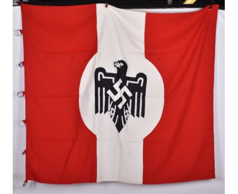 Third Reich N.S.R.L Standarte, superb example of the large Third Reich N.S.R.L Standarte (flag) with finely chain stitched ce