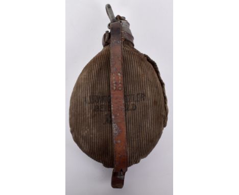 WW1 German 1917 Dated Water Bottle, good example of the standard pattern water bottle with ribbed corduroy cover having ink s