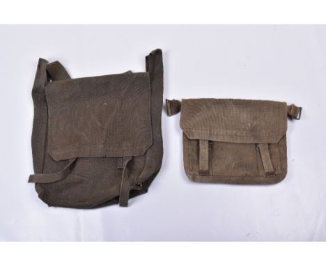 Irish Army 1908 Pattern 1923 Dated Large Pack, being webbing large pack in special grey/green/brown shade ordered from the Mi