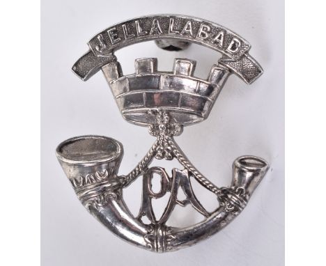 Hallmarked Silver Somerset Light Infantry Officers Cap Badge, fine example with hallmarks for Birmingham 1919 and makers mark