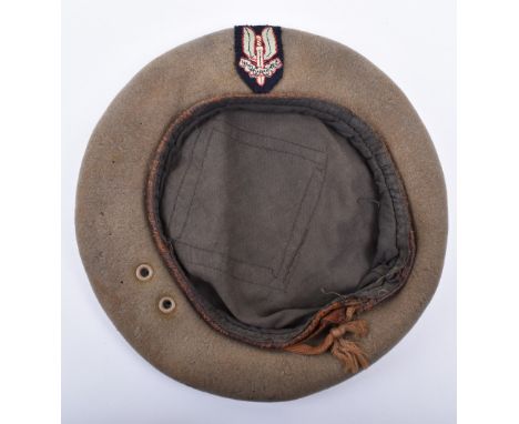 Rare WW2 Period Special Air Service (S.A.S) Beret, very good example of a late WW2 period Special Air Service (S.A.S) trooper