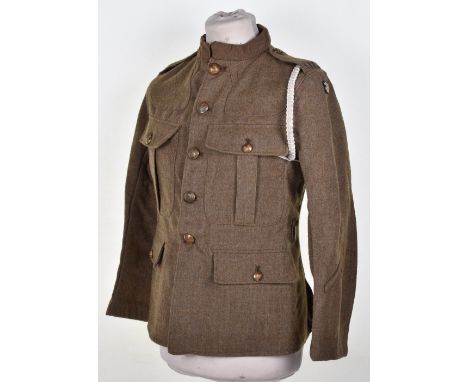 WW1 British 34th Division Royal Field Artillery 1902 Pattern Other Ranks Tunic, good example of a standard khaki wool four po