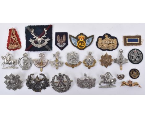 Selection of Various Regimental Badges and Insignia, consisting of mostly other ranks issue cap badges, including Royal Armou