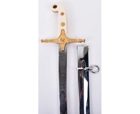 EIIR General Officers Mameluke Sword by Wilkinson, blade 31” No.87131 etched and polished with crowned EIIR, ranks badge, fol