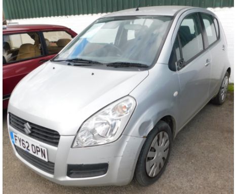 A Suzuki EX saloon car, Registration FY62 OPN, first registered 14th September 2012, last known 10,043 odometer reading Octob