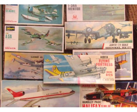 Heller and other 1:72 scale aeroplanes, to include Hasegawa Cessna A-37A, various others, boxed. (a quantity)