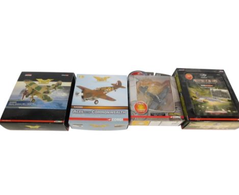 A Corgi limited edition 1:72 scale Aviation Archive aeroplane Gloucester Gladiator, MKI Aces of the Commonwealth, AA35202 aer