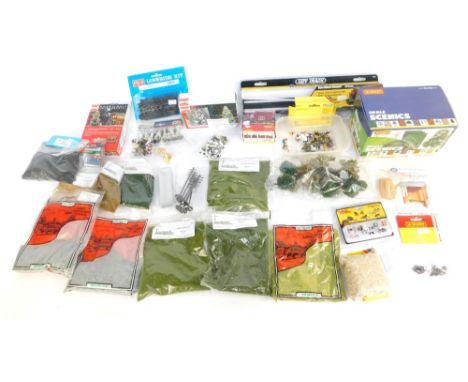 Hornby OO accessories, Scale Scenics professional tree kits, trees, foliage, wheel cleaner, OO gauge accessories, etc. (a qua