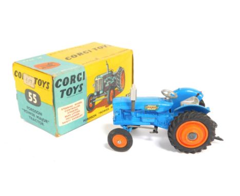 A Corgi Toys Fordson Power Major tractor, no. 55.  (boxed)