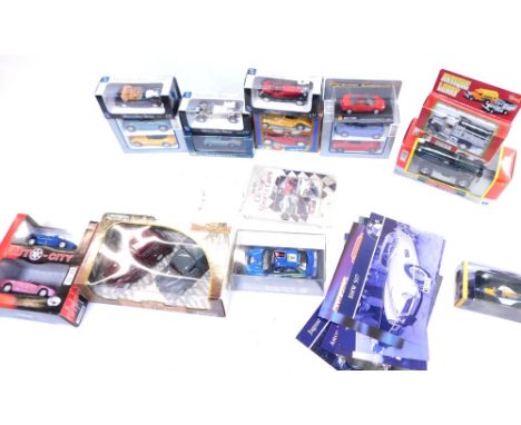 Various die cast vehicles, New Ray 1:32 scale Toyota Land Cruiser, antique lorry, 1:43 scale Mercedes Benz, various others by