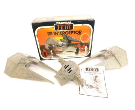A Star Wars French Return of the Jedi Tie Interceptor Vehicle, 1983 copyright. (boxed) 