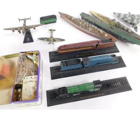 Various Airfix 1:72 scale aeroplane models, to include series 3 Mosquito, boxed,  similar Italeri 509 partially boxed, other 