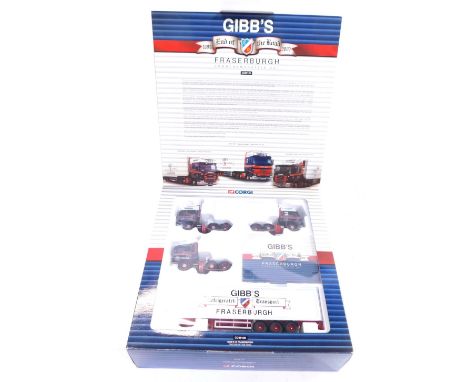 A Corgi Limited Edition 1:50 scale die cast set Gibb's Scotrains, boxed.  