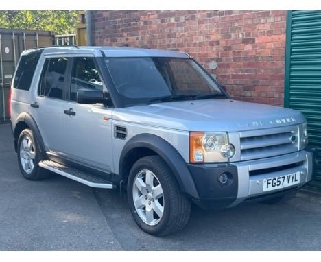 A Land Rover Discovery TDV6 HSE, Registration FG57 VYL, first registered 29th September 2007, current mileage 147,211, diesel