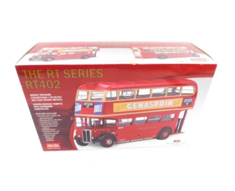 A Sunstar RT Series RT402 die cast bus, 1:24 scale, London Transport, boxed with certificate.