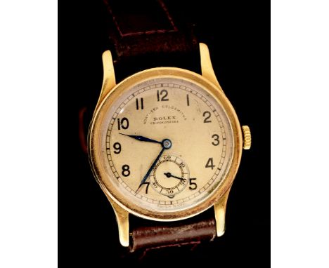 Rolex: a gentleman's 18ct wristwatch, manual wind, Ultraprima chronometer movement x6 positions, model 2582, serial 283**, c1