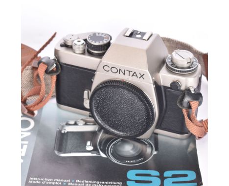 Contax S2 SLR camera body serial no. 009126, with instruction manual 