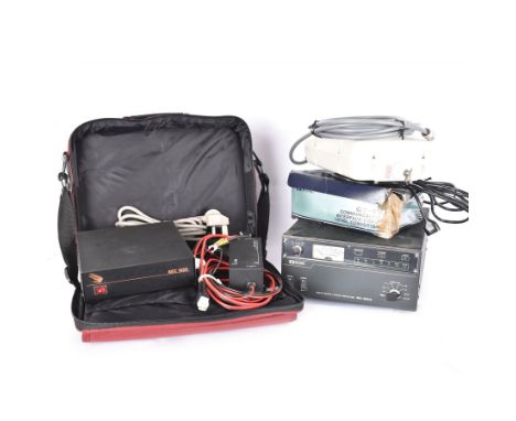 ICOM solid state linear amplifier, IC-2KL, together with two ICOM antenna tuners and an ICOM CT-17 communication interface (C
