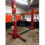 V-Tech L-2040 Electro Hydraulic 2 Post Vehicle Lift. Serial No.1406VH008106L2040001 (2014) 4000kg