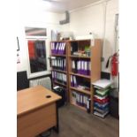 Remaining Contents of Room to Include: 2 - Desks, 3 - Bookshelves & 2 - Pedestals