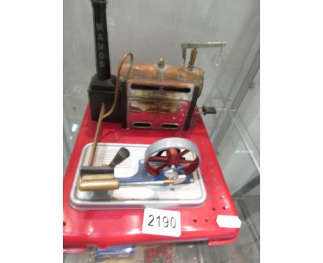 A Mamod stationery engine. 