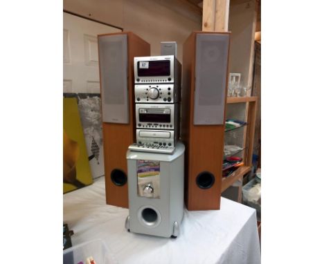 A Grundig speaker system with Goodmans driver and speakers COLLECT ONLY 