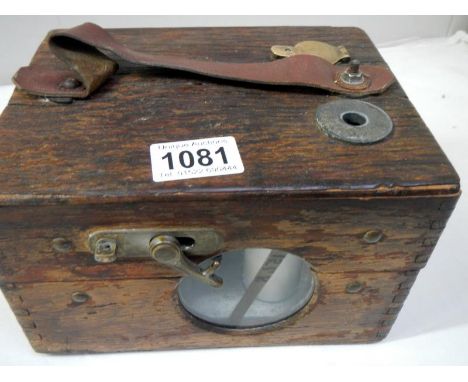 An early 20th century pigeon clock 