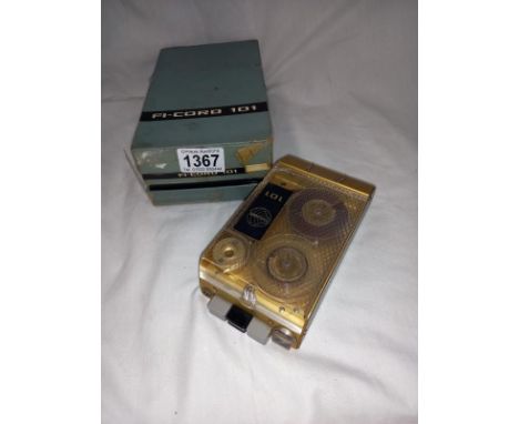 An F1-cord 101 pocket recorder 