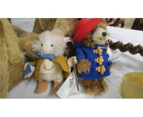 A Steiff limited edition Paddington Bear and a Steiff limited edition 'The Amiable Guinea Pig'.