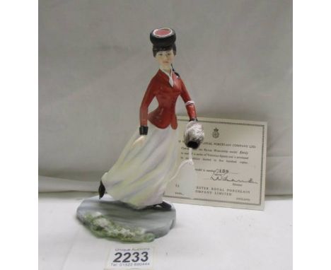 A Royal Worcester limited edition figurine, 'Emily', 159/500. 