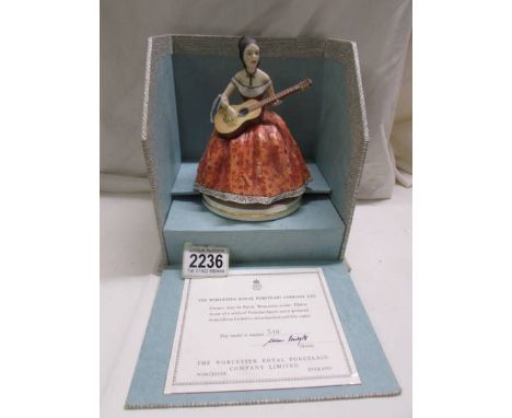 A boxed Royal Worcester figurine, 'Elaine' 540/750. 