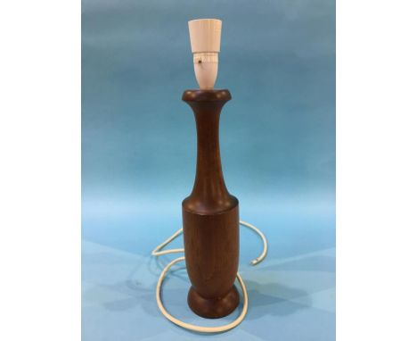 Teak table lamp