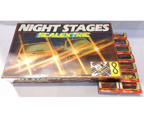 Scalextric &amp; Bburago, a boxed group of Collectibles. Includes Night Stages Racing Set C850 with others. Although unchecke