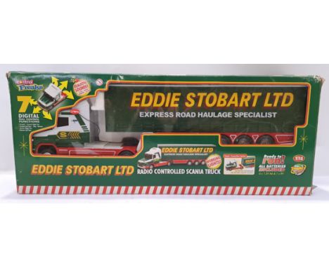 Impact, Control Freaks "Eddie Stobart LTD" 1:18 Scale RC Scania Truck. Although unchecked for completeness or if in working o
