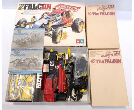Tamiya, The Falcon 1:10 Scale R/C Off Road Car &amp; Spare Part Kits. Although unchecked for completeness or if in working or