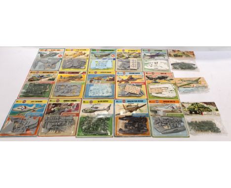 Airfix, a boxed group of 00 Scale &amp; 72 Scale "Military" Aircraft and Vehicles. Includes Sherman Tank with others. Althoug