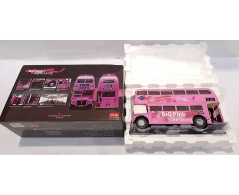 Sun Star, a boxed 1:24 Scale Routemaster 2916 : RM686-WLT686 "BIG Pink Sightseeing" 2916. Although unchecked for completeness