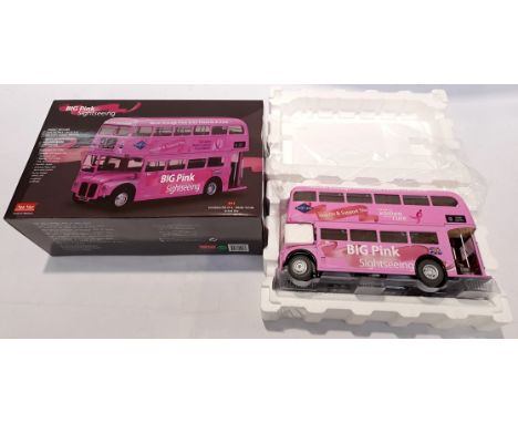 Sun Star, a boxed 1:24 Scale Routemaster 2916 : RM686-WLT686 "BIG Pink Sightseeing" 2916. Although unchecked for completeness